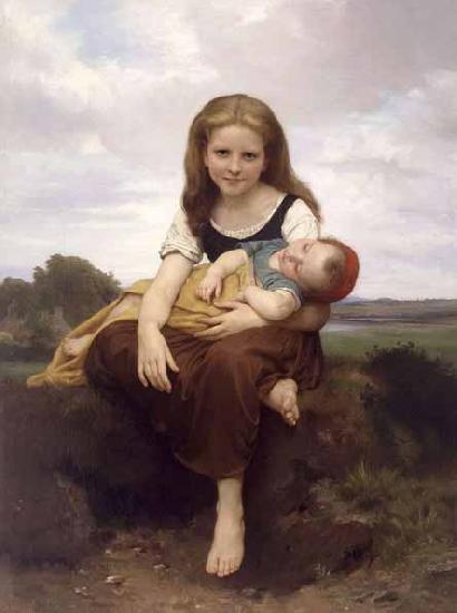 William-Adolphe Bouguereau The Elder Sister oil painting image